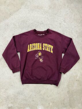 The Victory Arizona State Maroon Crewneck Sweatshirt Size Medium